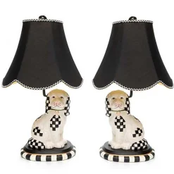 Staffordshire Dog Lamps, Set of 2