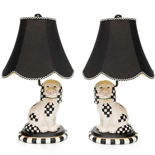 Staffordshire Dog Lamps, Set of 2