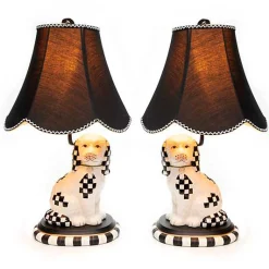 Staffordshire Dog Lamps, Set of 2