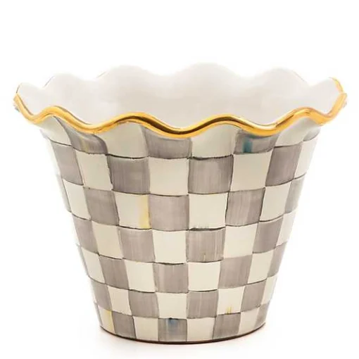 Sterling Check 8 Ceramic Garden Pot