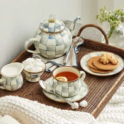 Sterling Check 4 Cup Teapot