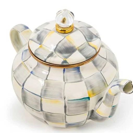 Sterling Check 4 Cup Teapot