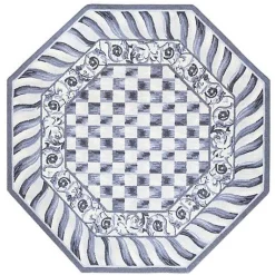 Sterling Check 6' Octagon Rug