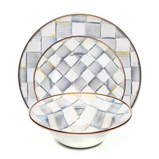 Sterling Check 3 Piece Place Setting