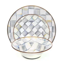 Sterling Check 3 Piece Place Setting