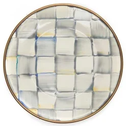 Sterling Check Appetizer Plates, Set of 4
