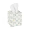 Sterling Check Boutique Tissue Box Cover