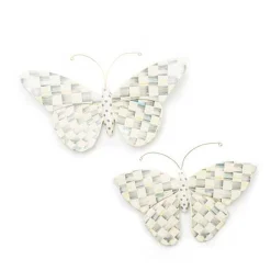 Sterling Check Butterfly Duo Wall Decor