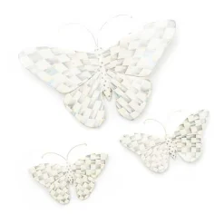 Sterling Check Butterfly Duo Wall Decor
