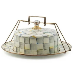 Sterling Check Cake Carrier