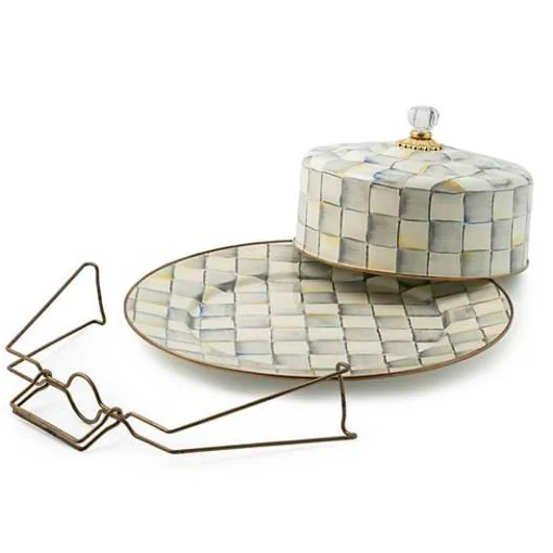 Sterling Check Cake Carrier