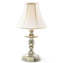 Sterling Check Candlestick Lamp