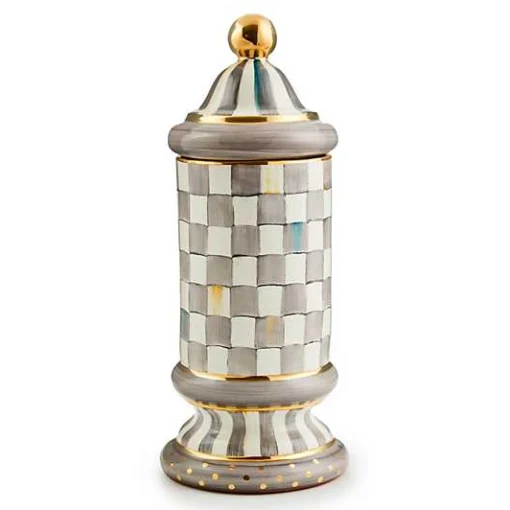 Sterling Check Ceramic Column Canister