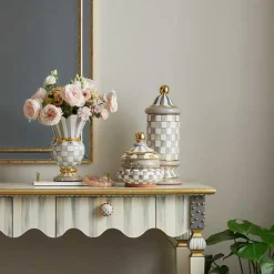 Sterling Check Ceramic Column Canister