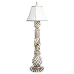 Sterling Check Ceramic Floor Lamp