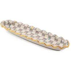 Sterling Check Ceramic Hors d'Oeuvre Tray