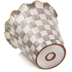 Sterling Check Ceramic Jumbo Garden Pot