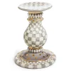Sterling Check Ceramic Pedestal Table Base