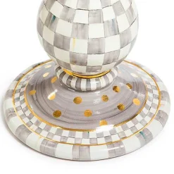 Sterling Check Ceramic Pedestal Table Base