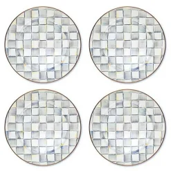 Sterling Check Chargers, Set of 4