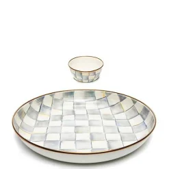 Sterling Check Chip  Dip Set