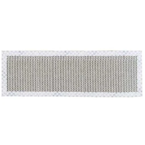 Sterling Check Chunky Sisal Wool Grey 2'6 x 9' Runner