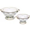 Sterling Check Colanders, Set of 2