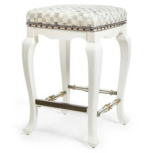 Sterling Check Counter Stool
