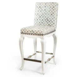 Sterling Check Counter Stool with Back