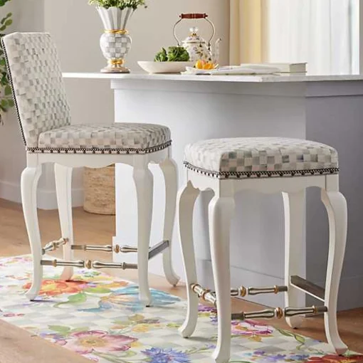 Sterling Check Counter Stool