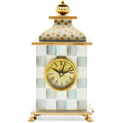 Sterling Check Desk Clock