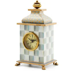 Sterling Check Desk Clock