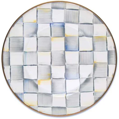Sterling Check Dinner Plate