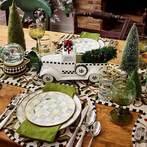 Sterling Check Dinner Plate
