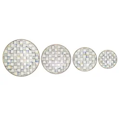 Sterling Check Dinner Plate