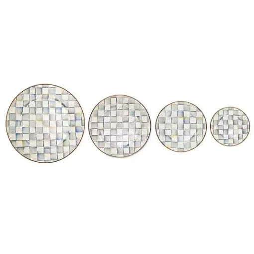 Sterling Check Dinner Plate