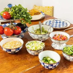 Sterling Check Dinner Plate