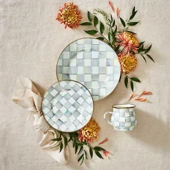 Sterling Check Dinner Plate
