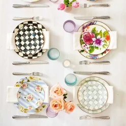 Sterling Check Dinner Plate