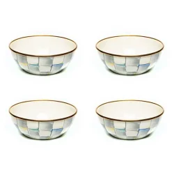 Sterling Check Everyday Bowls, Set of 4