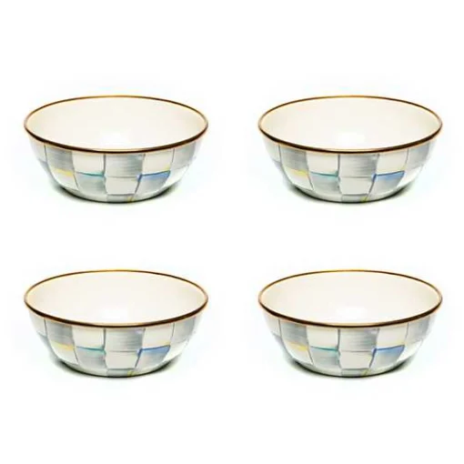 Sterling Check Everyday Bowls, Set of 4