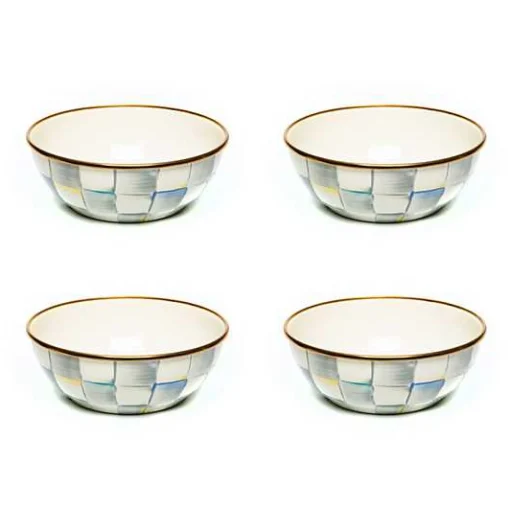 Sterling Check Everyday Bowls, Set of 4