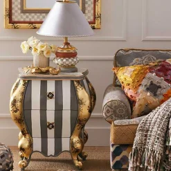Sterling Check Groovy Table Lamp