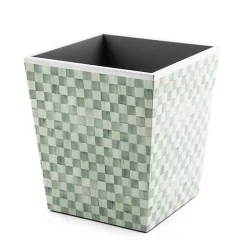 Sterling Check Lacquer Waste Bin