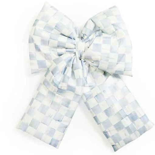 Sterling Check Large Bow