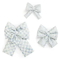 Sterling Check Large Bow