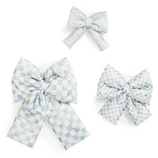 Sterling Check Large Bow