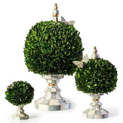 Sterling Check Large Boxwood Centerpiece
