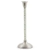 Sterling Check Large Candlestick