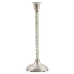 Sterling Check Large Candlestick